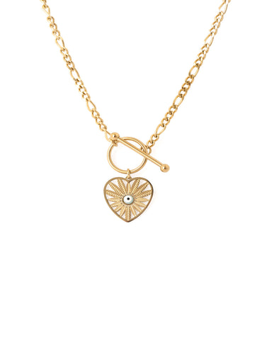 Collar Corazón Ojo