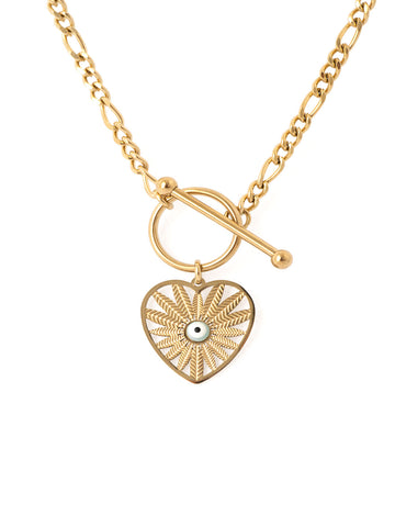 Collar Corazón Ojo